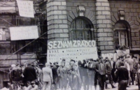 List of traitors at the foot of the town hall, Liberec, August 1968