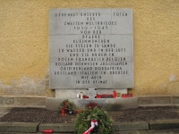 Memorial plaque at the church in the Kleinmünchen district, 2011