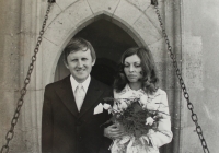 Wedding in Karlštejn in 1973