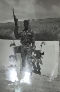 Moya during his mission to Angola, 1989