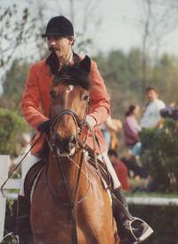 Jan Hrad at horse racing in 1997