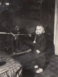 Jan Hrad as a little boy