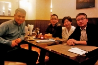 Four members of Van Lang on the occasion of the publication of essays by Václav Havel in Vietnam (2014)