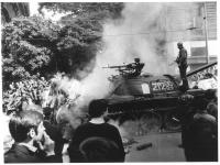 Burning tank 212, 21 August 1968