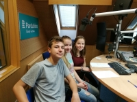 Team of students in the Czech radio