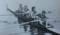 In a rowing club in 1973