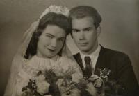 Zdena Furmanová s manželem, 1946