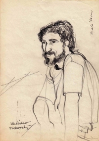 Portrait of Ladislav Vrchovský by Marie Malá / 1970s