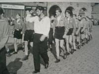 1945 Nymburk - Oskar leading his patrol