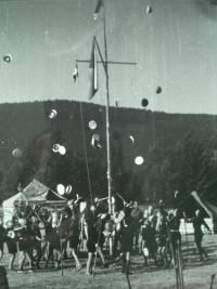 Camp in Šumava 1946