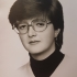 Profile photograph of witness, first year of Secondary School of Education České Budějovice, 1982
