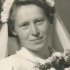 Wedding photo of Ludmila Herotová in 1953