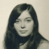 Jana Veselá (still as Bejblová) in graduation photography, 1970
