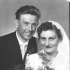 Wedding photo, Antonín Lamplot and Libuše Kubíková, April 21, 1964