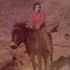 Milena Pechoušová on horseback, 1970s
