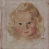 Portrait of Magda Štajnochrová painted by her father around 1943