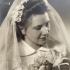 A photograph from her wedding, 1950