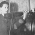 Rudolf Mejsnar playing the violin (1940s)