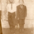 Zakharkiv Oleksiy (on the left side) with his friend Kachan Yaroslav, who was relocated from Zboriv district. Siberia, village Novopestery (now - Novopesterovo), Kemerovo region, 1953
