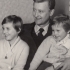 Alois Veselý Jr. with his two daughters (left Alena Nekolová), early 1960s 