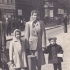 Miroslava Galásková with her mother and brother in Prague on the way to Stara Ves nad Ondřejnicí (ca. 1954)