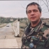 Lt. Col. Štefan Jangl near the bridge built by Slovaks near the eastern Slovak village of Berak, 1997