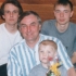 Václav Mizera in a family photo from 1996