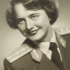 Lieutenant Božena Kýrová (married Hurajtová), after finishing her pilot training when she became the Third Class courier pilot. 1953