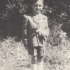 In a childhood photo from the late 1940s		