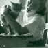 Eva Haňková with a kitten