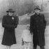 Jitka and her parents, Marie and Edvard, in Prague in 1943