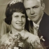 Jindřich Marek in a wedding photo from 1964 with his wife Libuše
