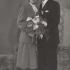 Julius Kodrík and Vlasta Koukalová in a wedding photo in 1953