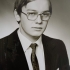 Pavel Hroznata Adamec in the secondary school graduation photo, 1982