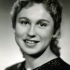 Věra Kopejsková, then Holubová, in the photo from the graduation photo board