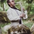 Jaromír Šofr playing the saxophone