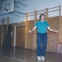 In the new gym in Petrovice, 2000
