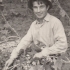 Jaroslav Janešík during hops harvest, 1968