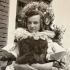 Anežka Závodská at the age of 15 during the Ride of the Kings, in costume, 1948
