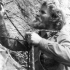 Jaroslav Obročník on the cliffs in the Bohemian Paradise, circa 1980
