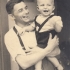 Zdeněk Kolařík with his father Emanuel, 1944, Veselí nad Moravou
