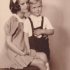 Jana Kučerová with her brother Vladimír, Prague 1944/1945