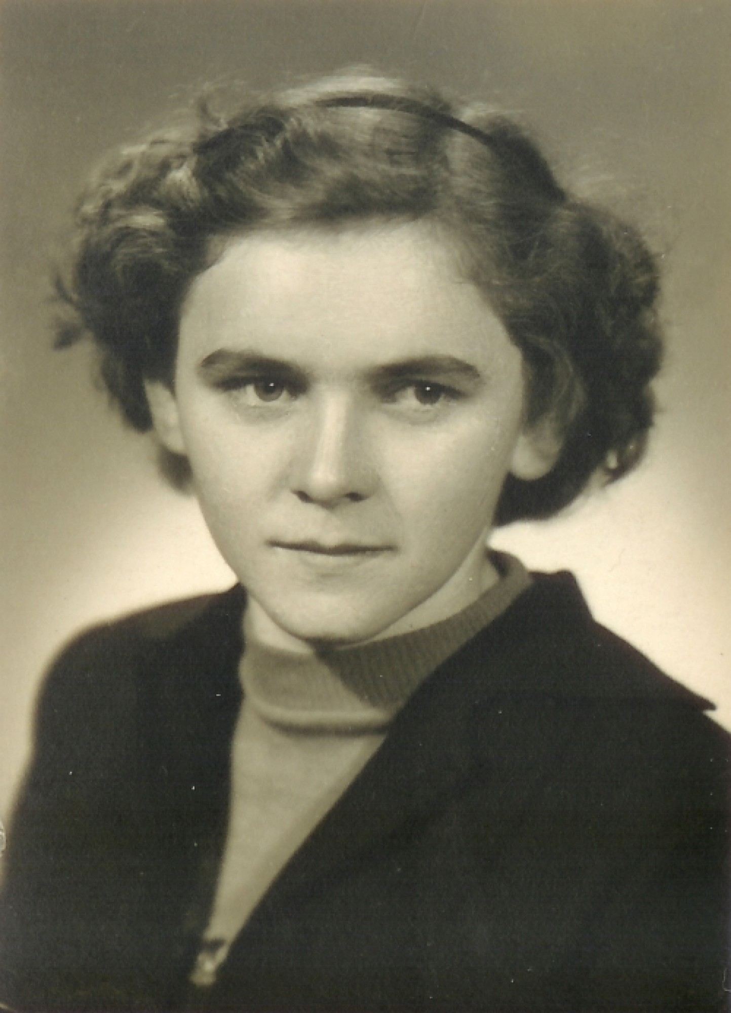 Ludmila Klukanová (tehdy ještě Šabatová) v roce 1952.