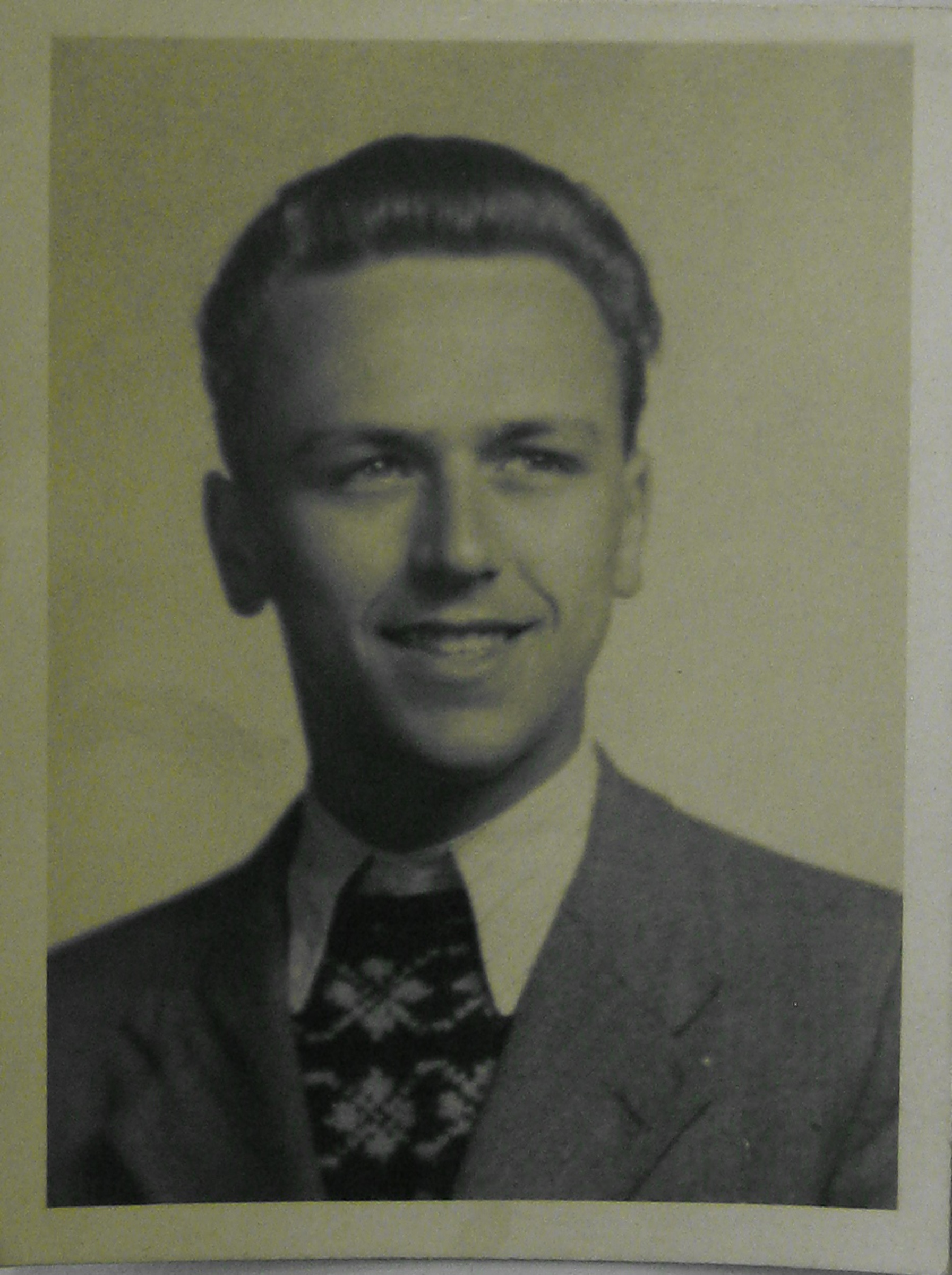 Zdeněk Kraus, photo from his graduating class poster