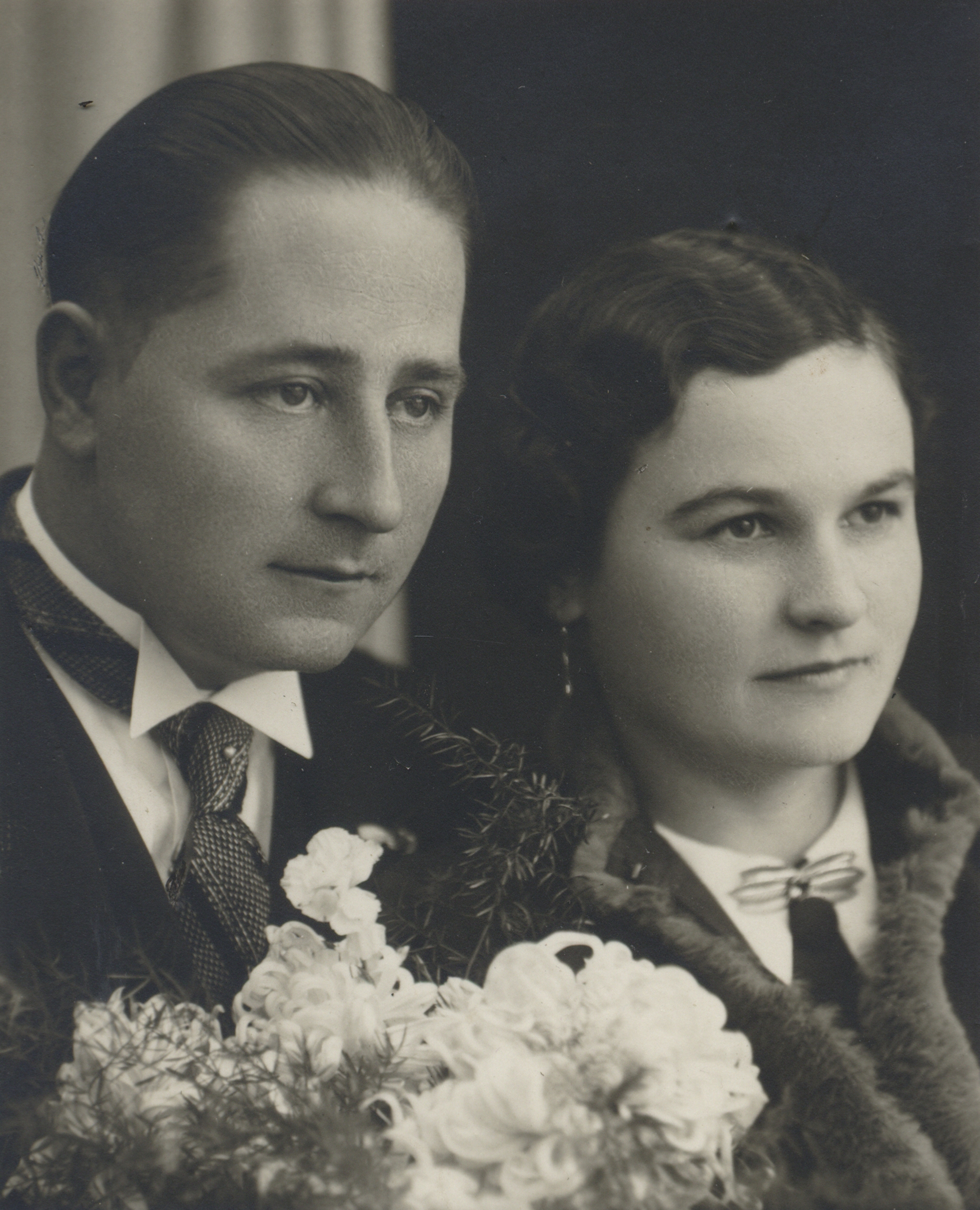 Karabelovi František a Jarmila, svatební fotografie